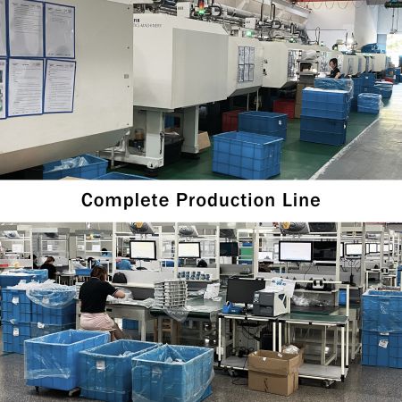 lini produksi kotak distribusi serat lengkap